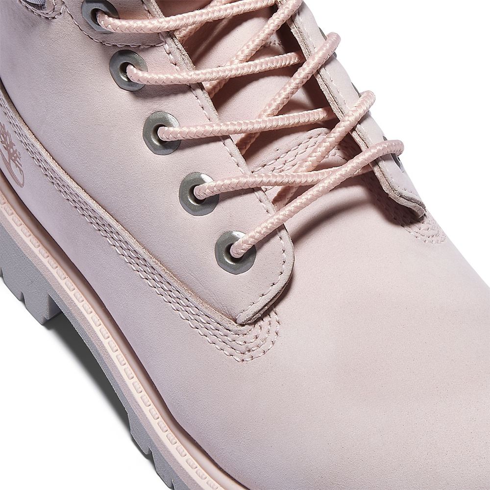 Botas Crianças - Timberland 6-Inch Junior Premium Impermeavel - OSPLI5203 - Rosa